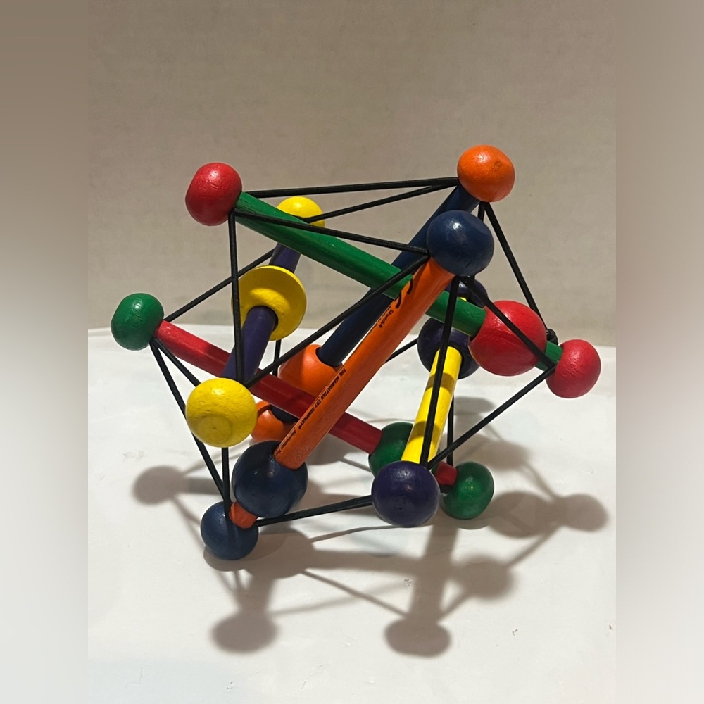 Skwish Classic 6" By Manhattan Toy Company Wooden Sensory Developmental Rattle